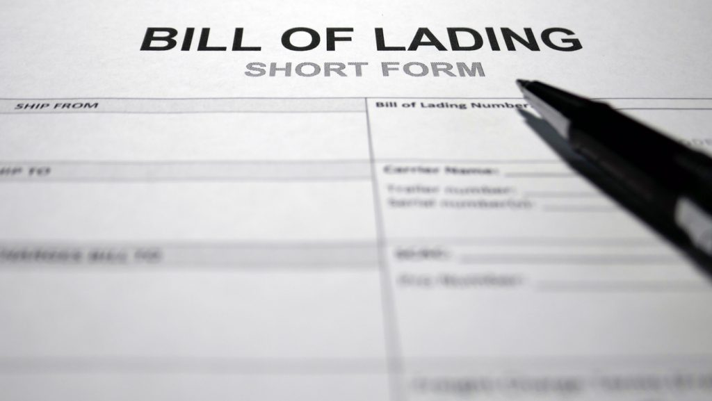 ¿Sabes que es un Bill of Lading o Conocimiento de Embarque?